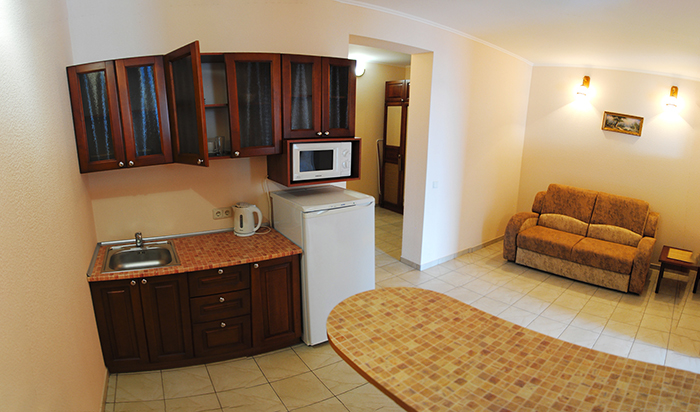 Апарт-отель Da Vasko (Да Васко) Апартамент с мини-кухней, двухкомнатный 2 кровати